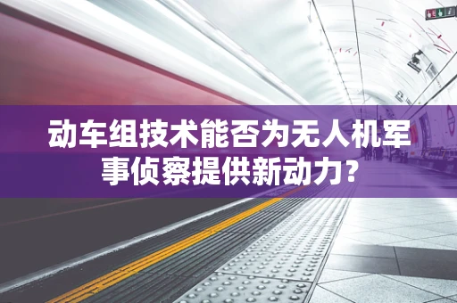动车组技术能否为无人机军事侦察提供新动力？