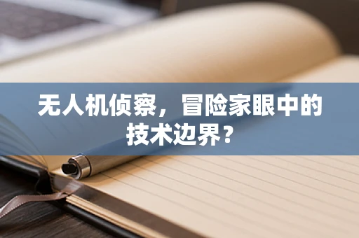 无人机侦察，冒险家眼中的技术边界？