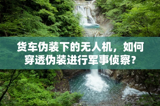 货车伪装下的无人机，如何穿透伪装进行军事侦察？