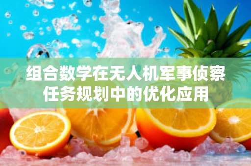 组合数学在无人机军事侦察任务规划中的优化应用