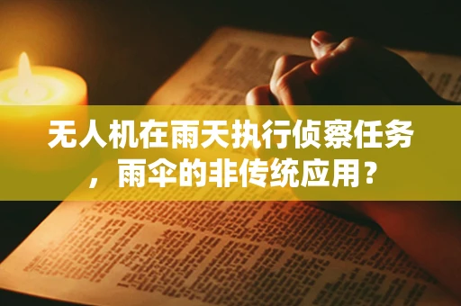 无人机在雨天执行侦察任务，雨伞的非传统应用？