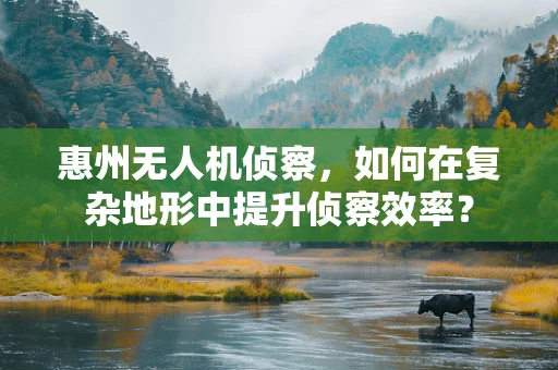 惠州无人机侦察，如何在复杂地形中提升侦察效率？