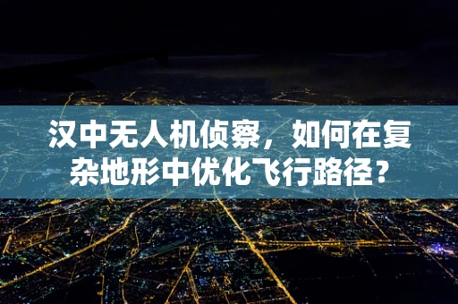 汉中无人机侦察，如何在复杂地形中优化飞行路径？