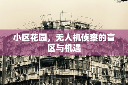 小区花园，无人机侦察的盲区与机遇