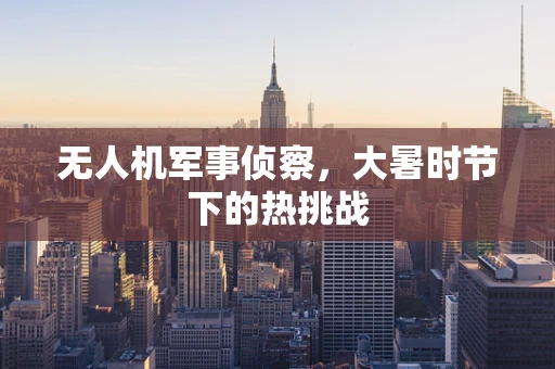 无人机军事侦察，大暑时节下的热挑战