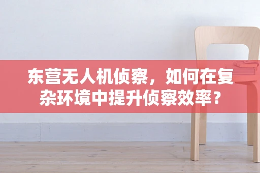 东营无人机侦察，如何在复杂环境中提升侦察效率？