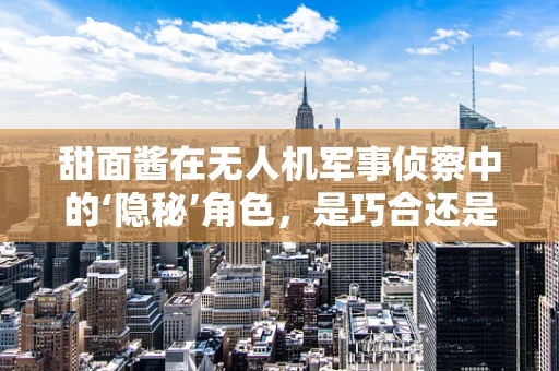 甜面酱在无人机军事侦察中的‘隐秘’角色，是巧合还是另有玄机？