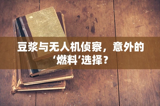 豆浆与无人机侦察，意外的‘燃料’选择？