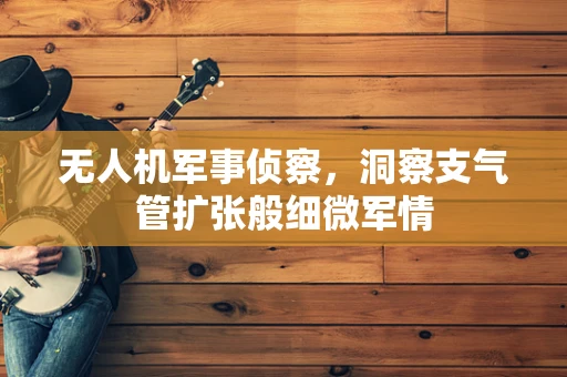无人机军事侦察，洞察支气管扩张般细微军情