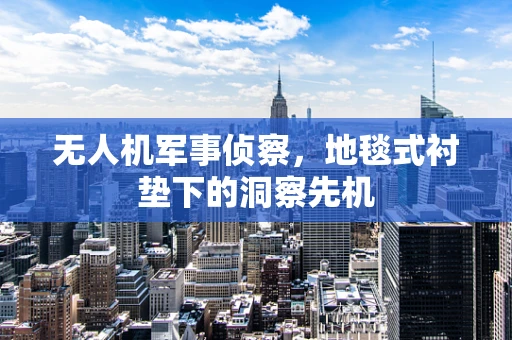 无人机军事侦察，地毯式衬垫下的洞察先机