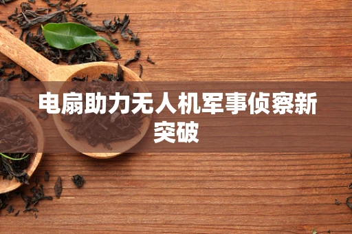电扇助力无人机军事侦察新突破