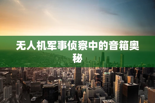 无人机军事侦察中的音箱奥秘