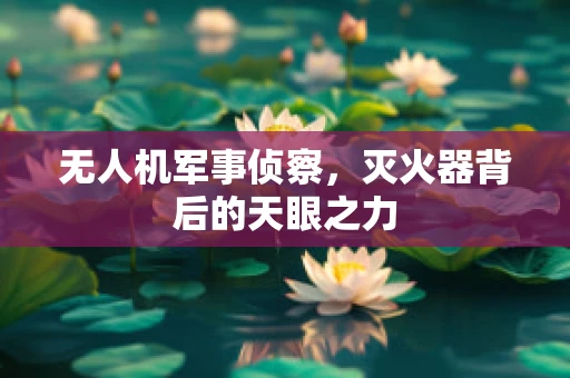 无人机军事侦察，灭火器背后的天眼之力