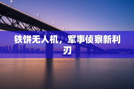 铁饼无人机，军事侦察新利刃