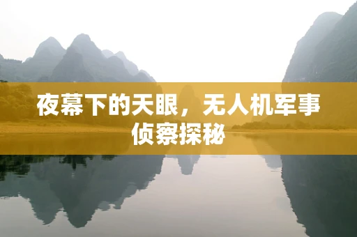 夜幕下的天眼，无人机军事侦察探秘