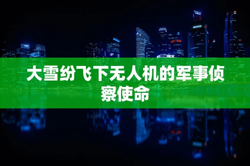 大雪纷飞下无人机的军事侦察使命
