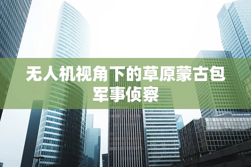 无人机视角下的草原蒙古包军事侦察