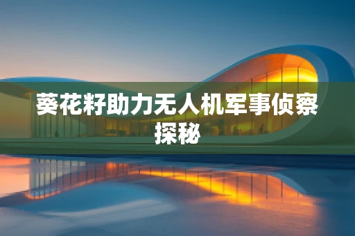 葵花籽助力无人机军事侦察探秘
