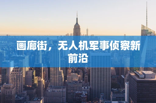 画廊街，无人机军事侦察新前沿