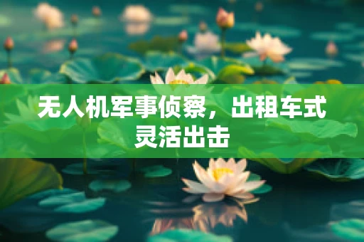 无人机军事侦察，出租车式灵活出击