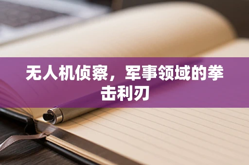 无人机侦察，军事领域的拳击利刃