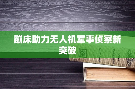 蹦床助力无人机军事侦察新突破