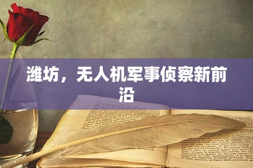 潍坊，无人机军事侦察新前沿