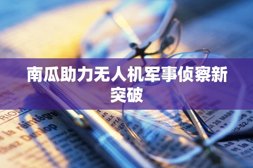 南瓜助力无人机军事侦察新突破