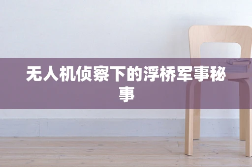 无人机侦察下的浮桥军事秘事