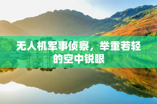 无人机军事侦察，举重若轻的空中锐眼