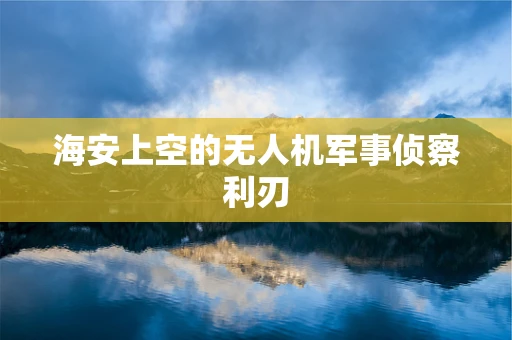 海安上空的无人机军事侦察利刃