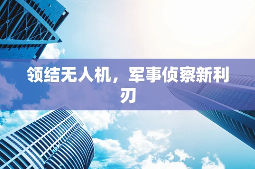 领结无人机，军事侦察新利刃