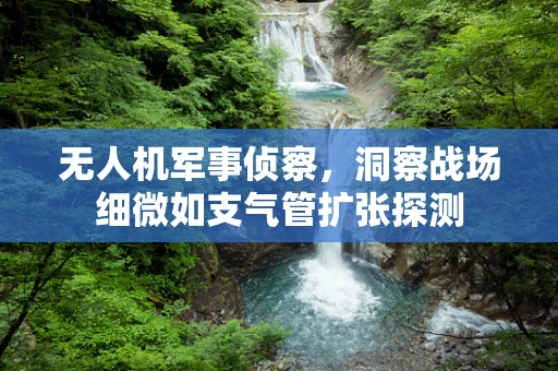 无人机军事侦察，洞察战场细微如支气管扩张探测