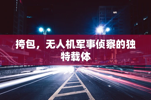 挎包，无人机军事侦察的独特载体