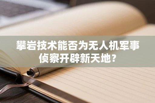 攀岩技术能否为无人机军事侦察开辟新天地？