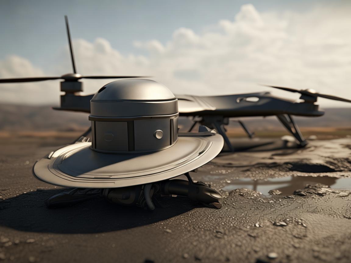 圆顶窄边礼帽下的无人机军事侦察