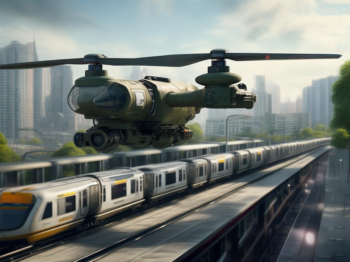 无人机军事侦察与有轨电车列车的关联