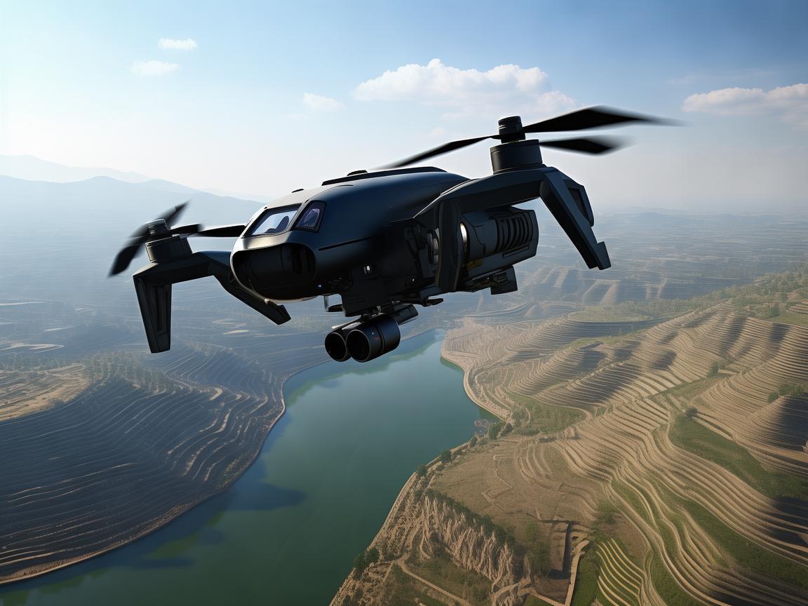 都江堰上空的无人机军事侦察