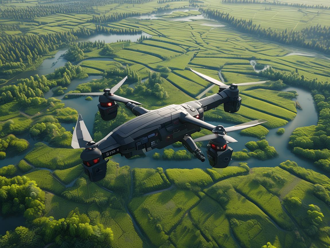 无人机助力沼泽军事侦察 无人机助力沼泽军事侦察