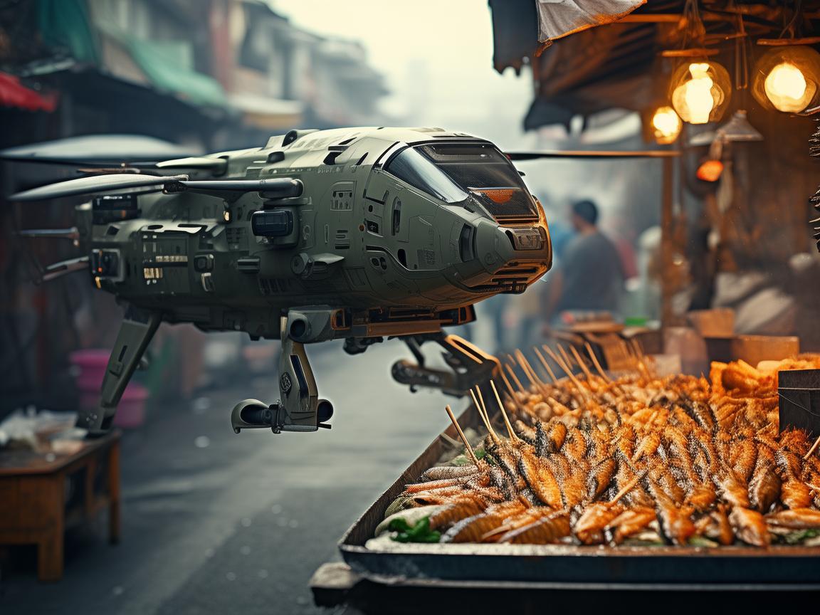 无人机军事侦察,探寻烤鱼串背后的秘密 无人机军事侦察,探寻烤鱼串背后的秘密