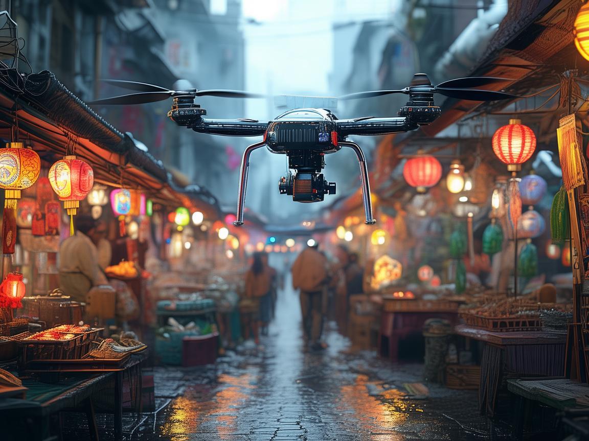 无人机助力夜市音乐节军事侦察