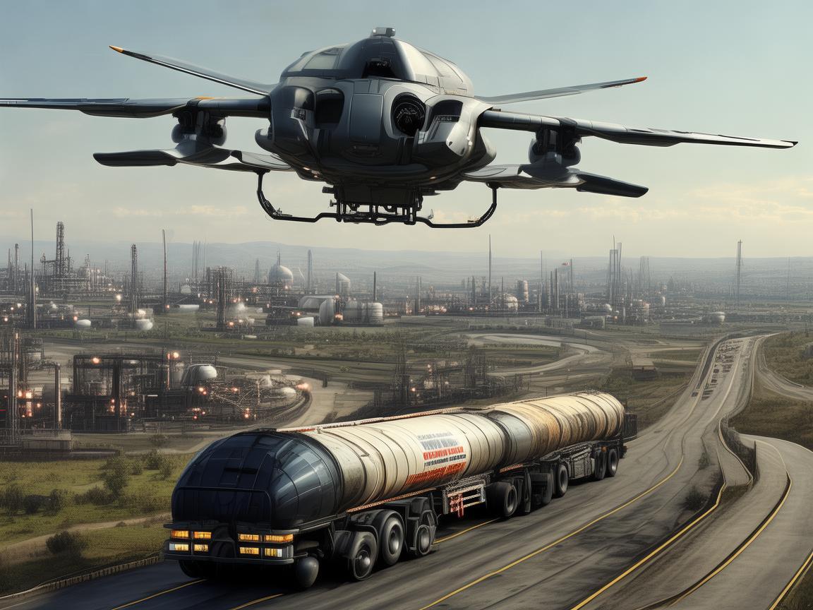 无人机军事侦察与化工液体运输半挂车 无人机军事侦察与化工液体运输半挂车