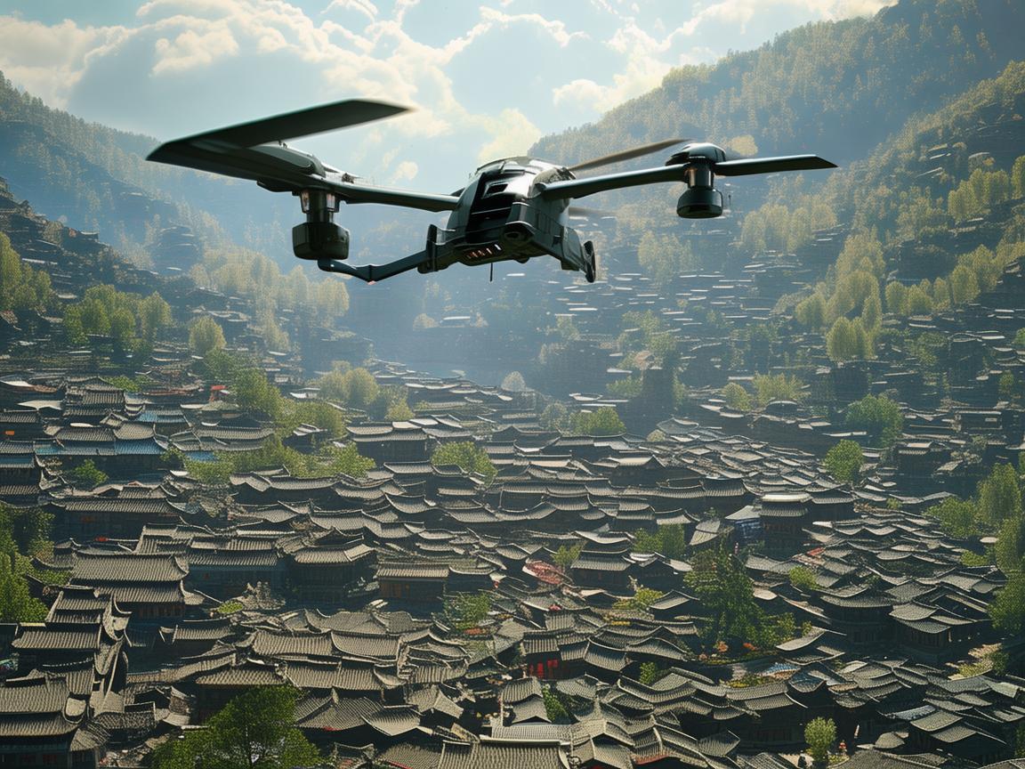 丽江上空的无人机军事侦察之眼