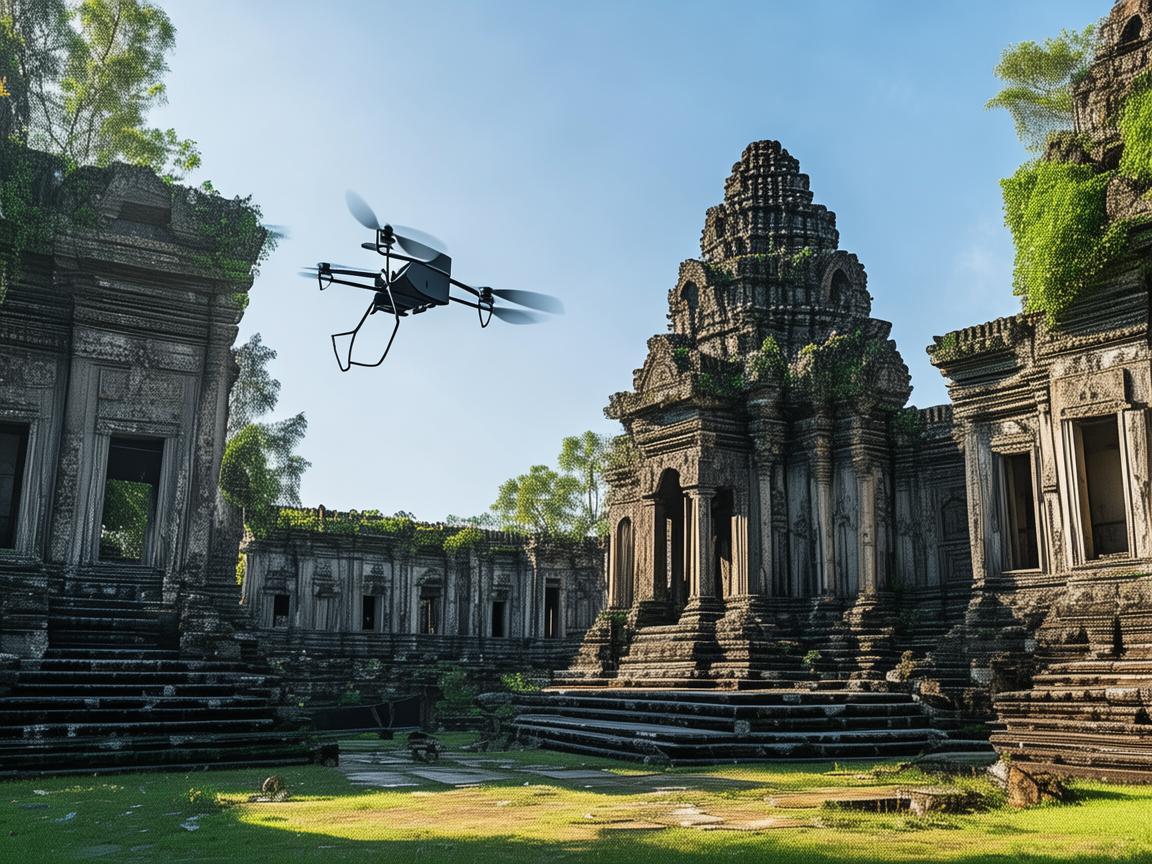 无人机助力寺庙军事侦察探秘